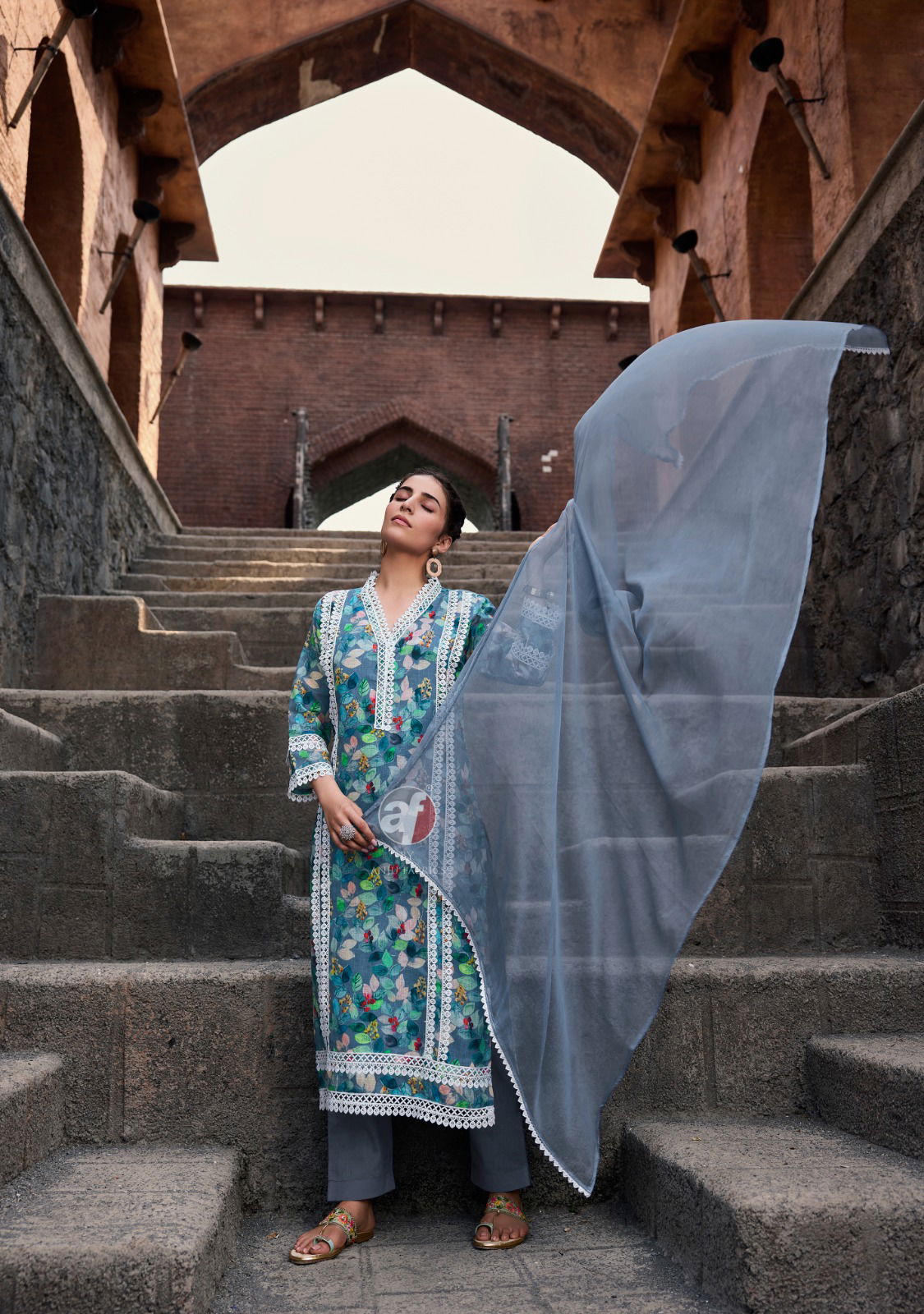 Sakhi Re Vol 2 By Af Linen Cotton Printed Plus Size Kurti With Bottom Dupatta Wholesale Market In Surat
